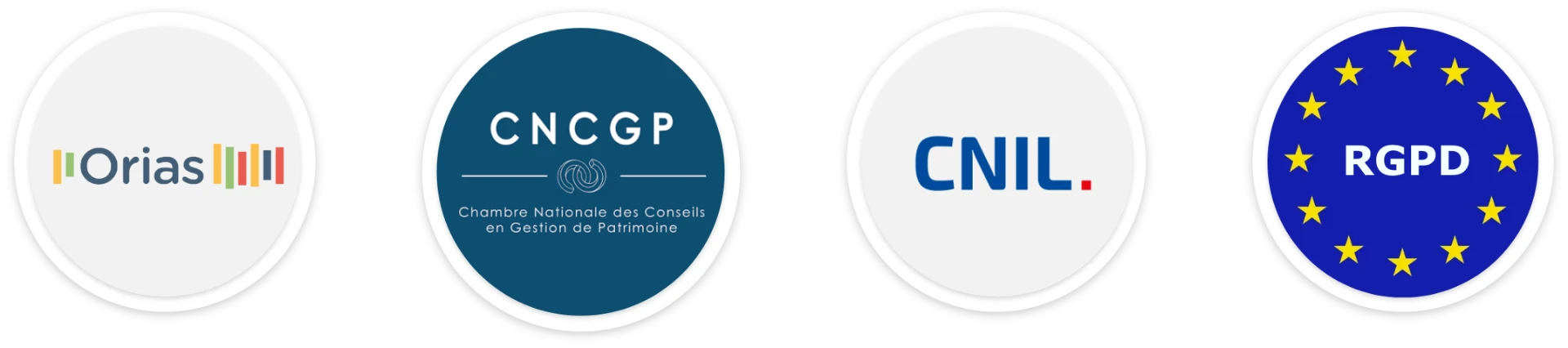 Certifications : Orias, AMF, Services à la personne, CNIL, RGPD, Charte nationale qualité